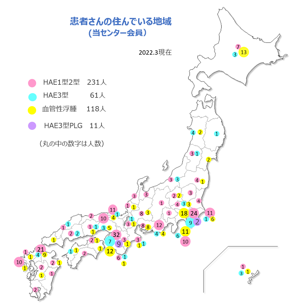 患者分布図